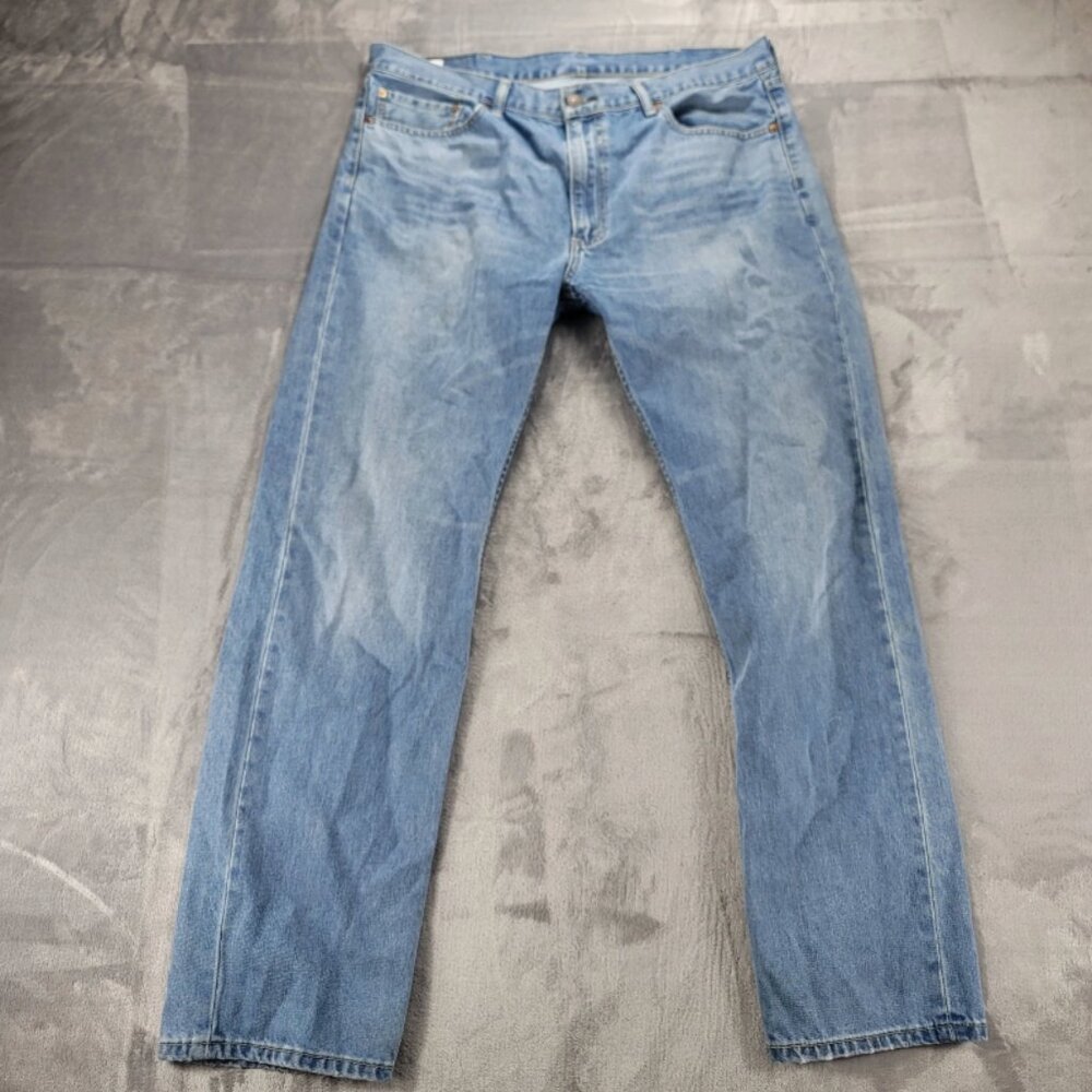 Levis 505 Jeans Mens 38X34 Blue Straight Leg blue denim